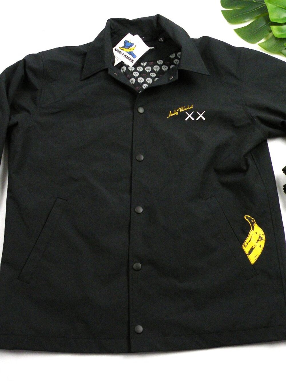 NWT Kaws + Andy Warhol Snap Coach Jacket XS